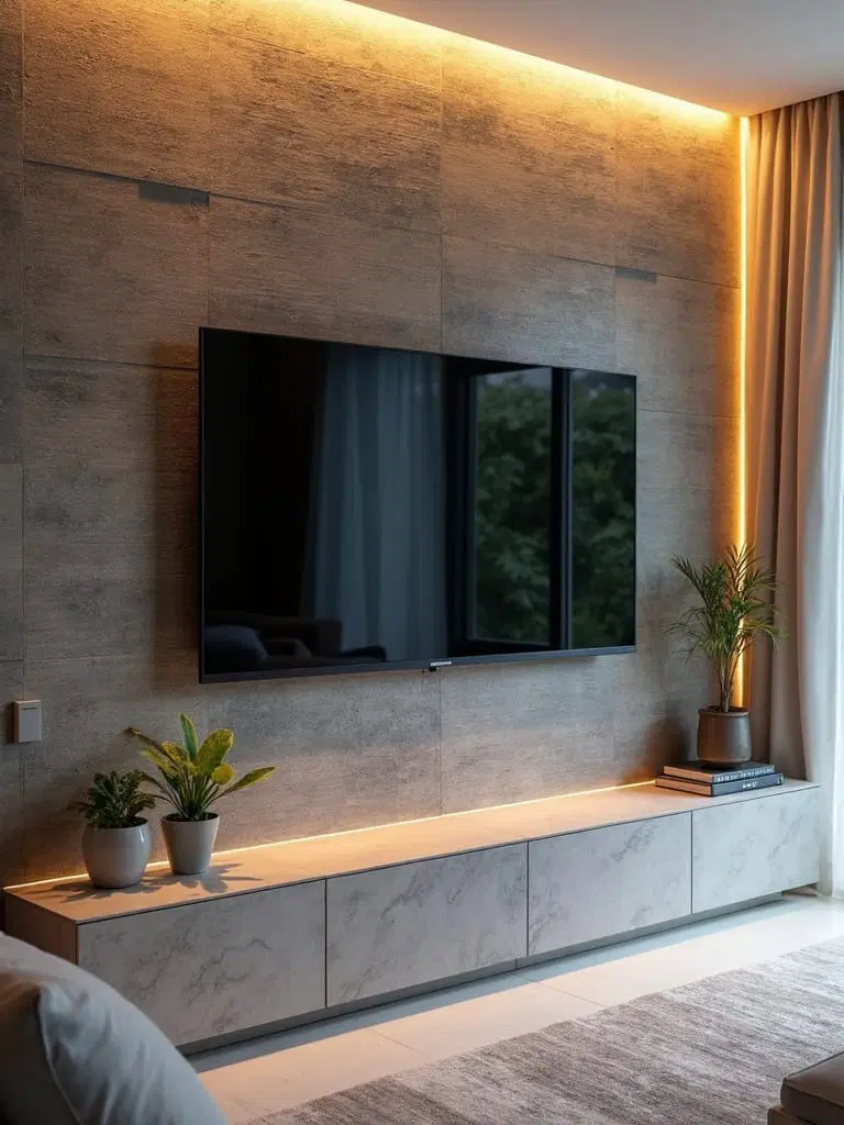 textured natural stone feature