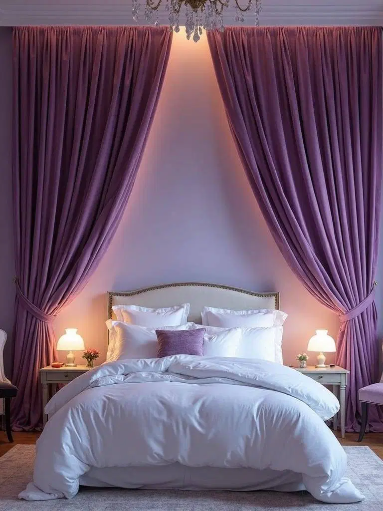 deep purple blackout drapery
