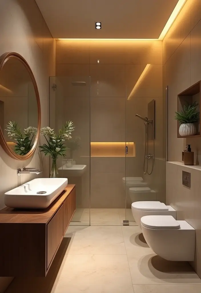 smart lighting bathroom laundry work zones