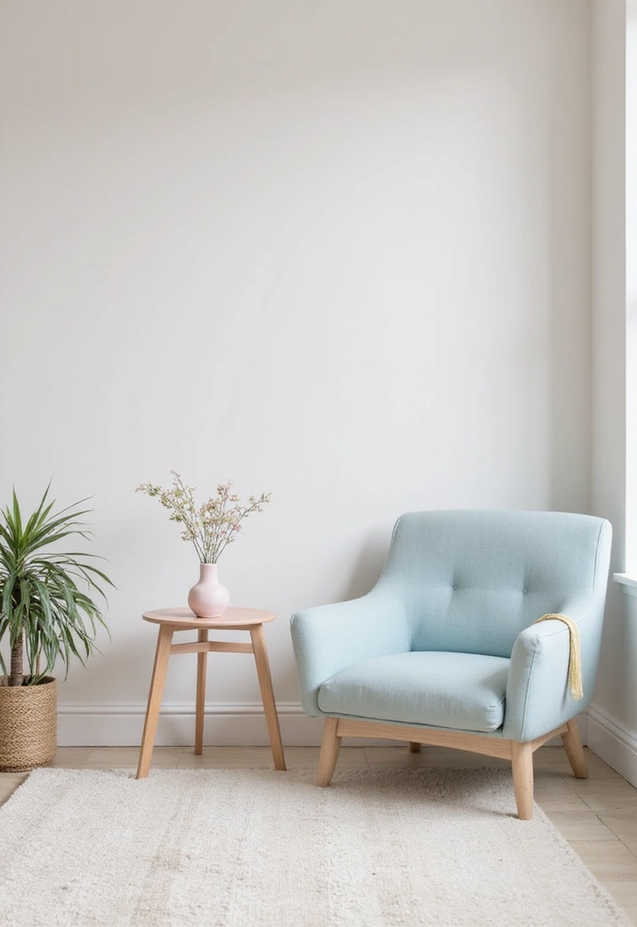 minimalist pastel furniture apartment aesthetic