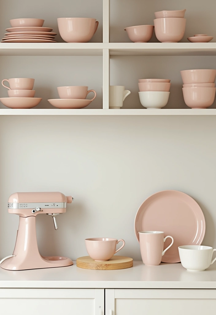 pastel kitchenware soft aesthetic apartment