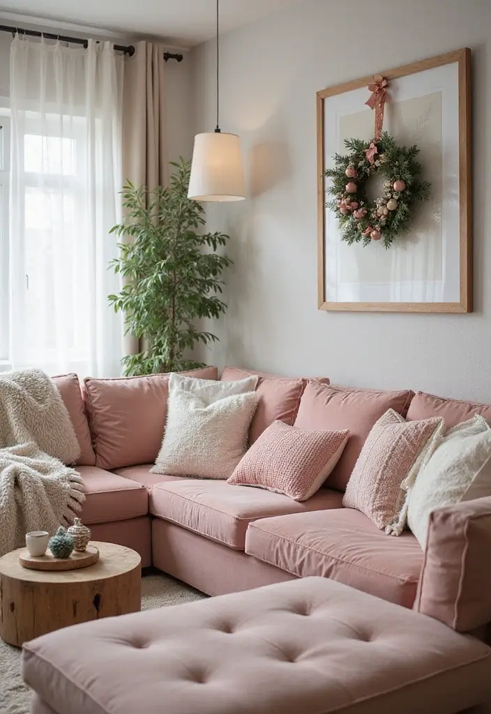 seasonal pastel decorations apartment styling