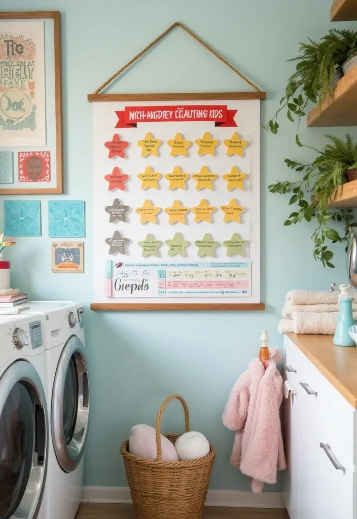 reward system for kids laundry chores