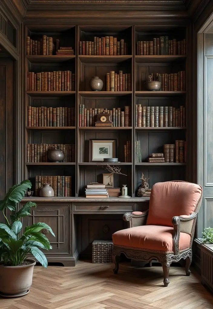 cozy textiles vintage girly home office