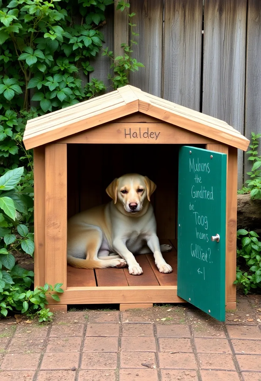 Rustic Reclaimed Wood Kennel