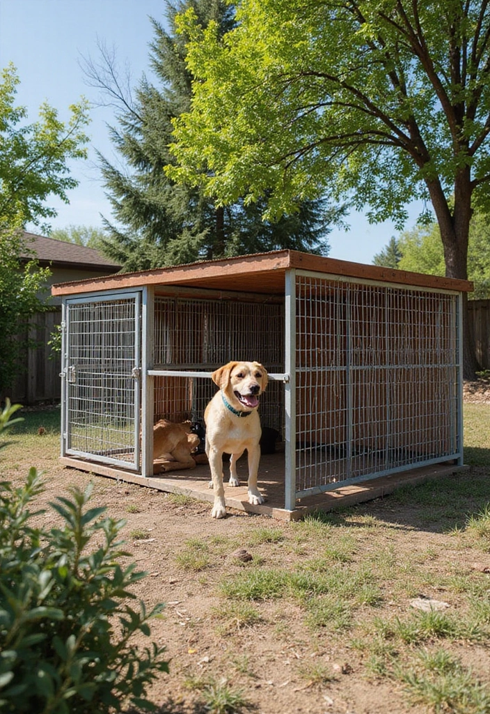 Mesh Wire Outdoor Kennel