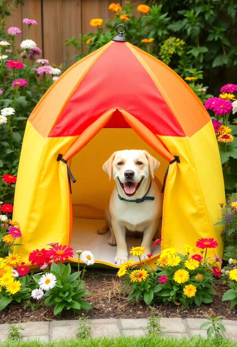 Durable Canvas Dog Tent