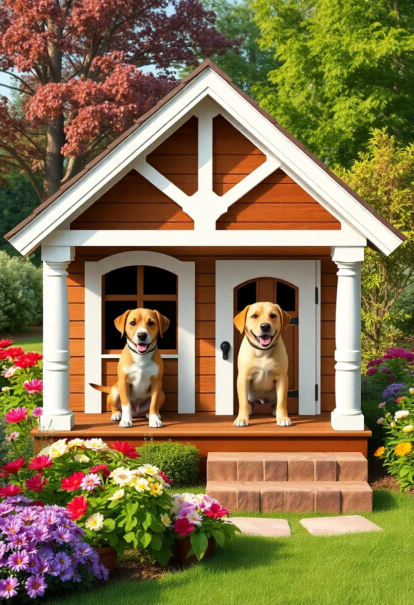 Deluxe Dog House with Veranda