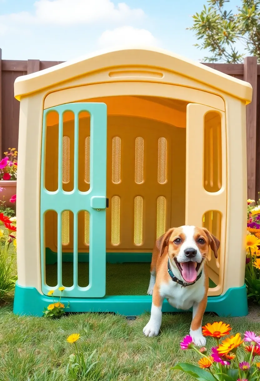 Bold Colored Plastic Kennel