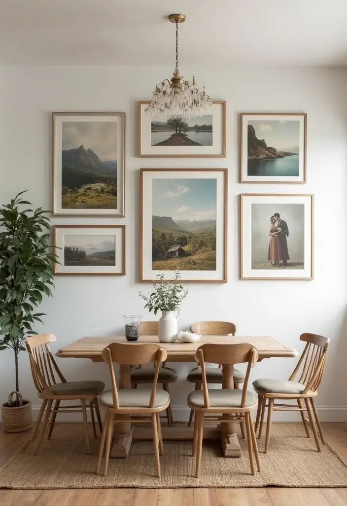 farmhouse wall art with rustic frames