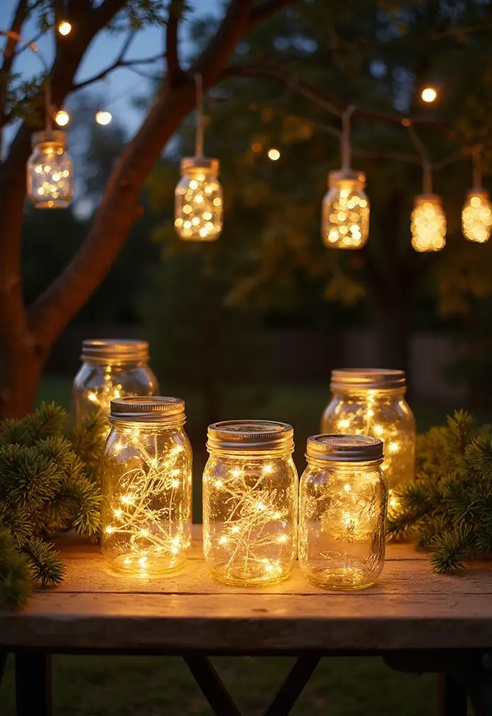 mason jars with <a href=