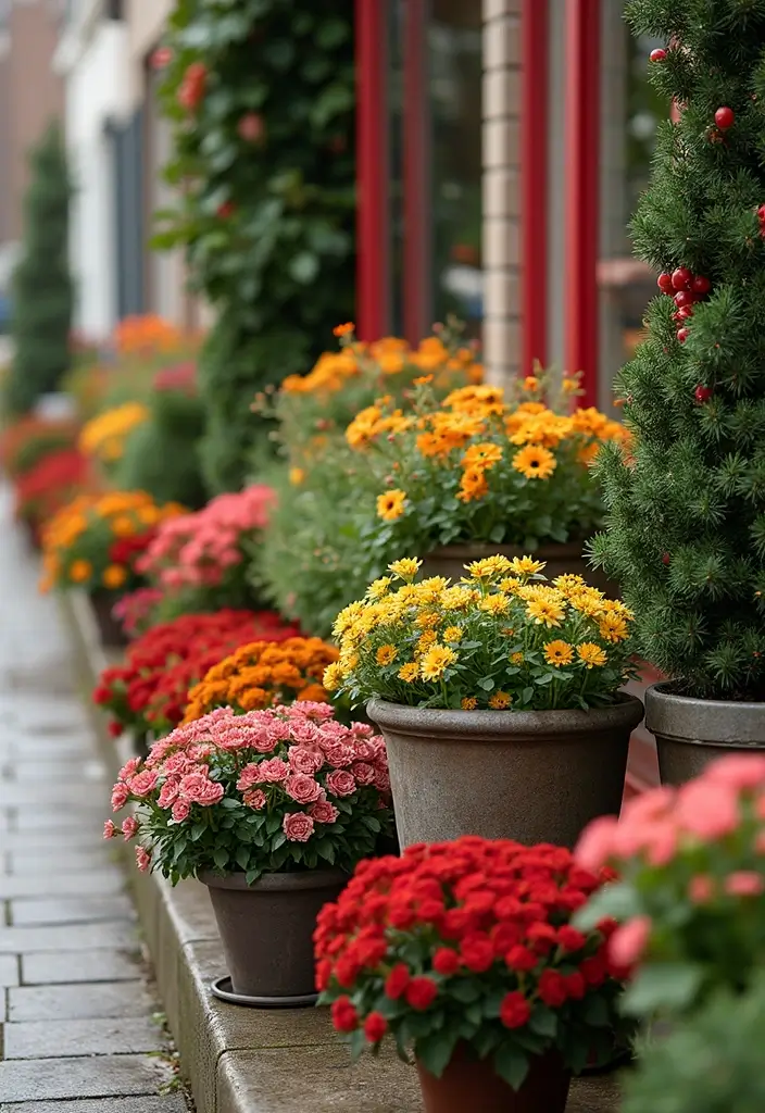 winter flower arrangements with pansies