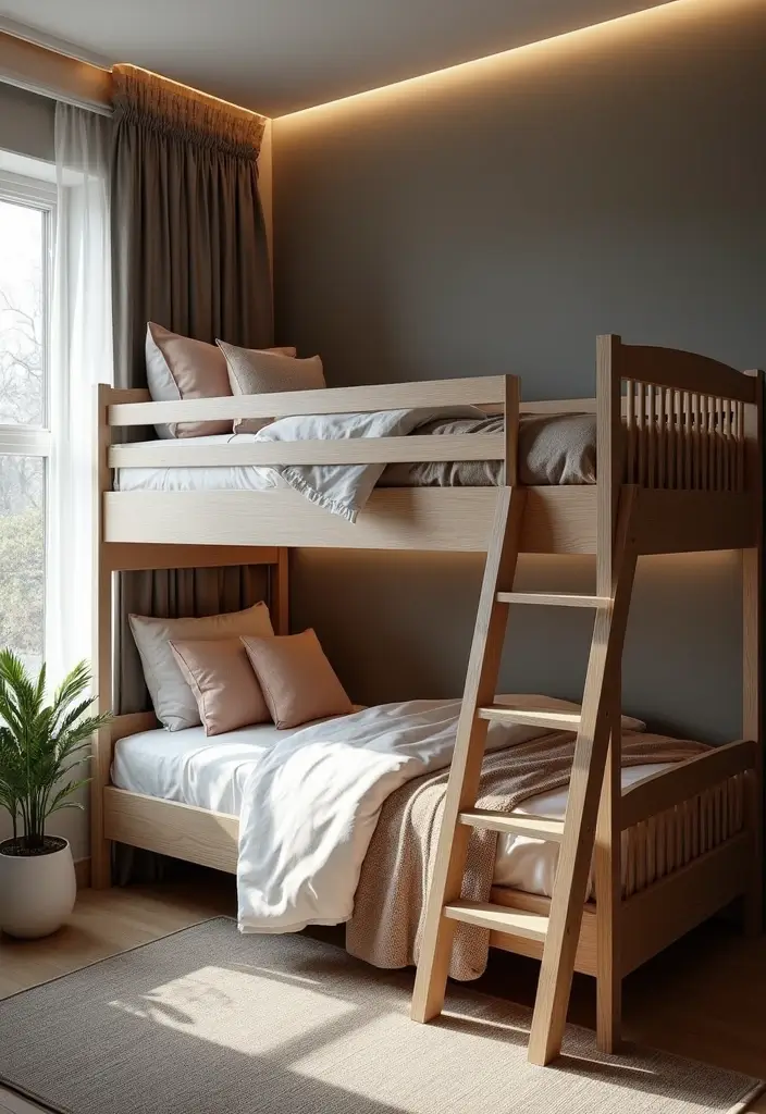 elegant loft with neutral tones