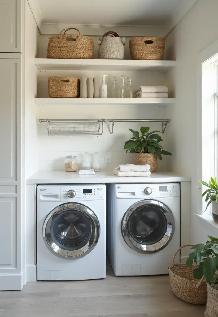 wall-mounted foldable wooden drying rack pulled out with clothes hanging