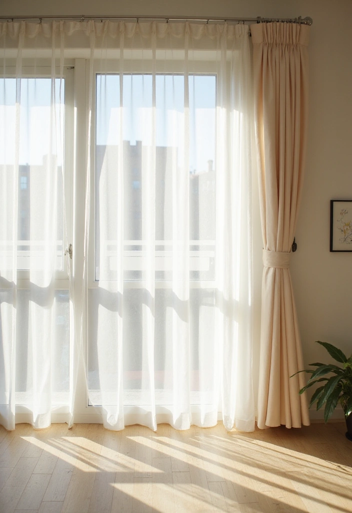natural light brightening a small apartment interior