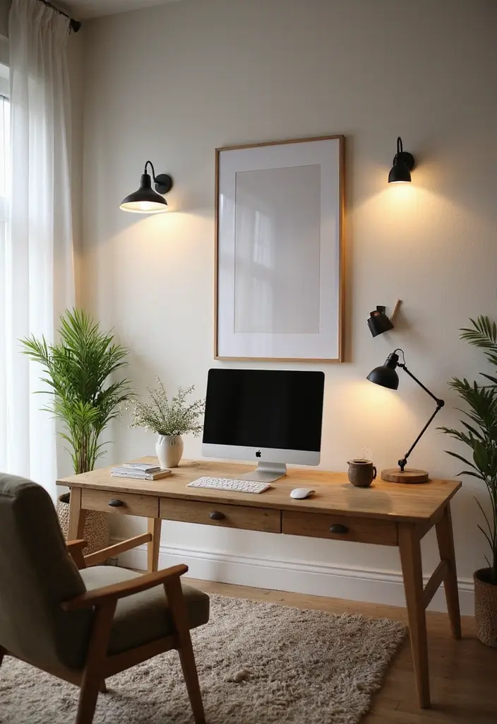 home office lighting decor