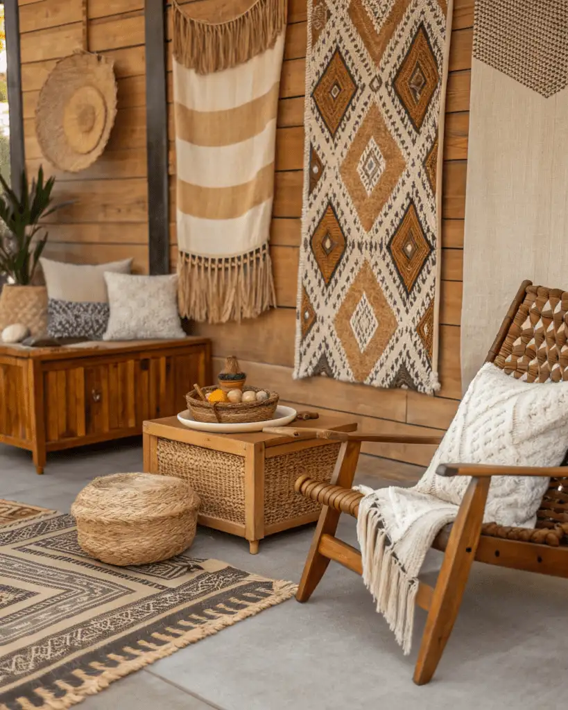 Repeated Wood and Woven Textures