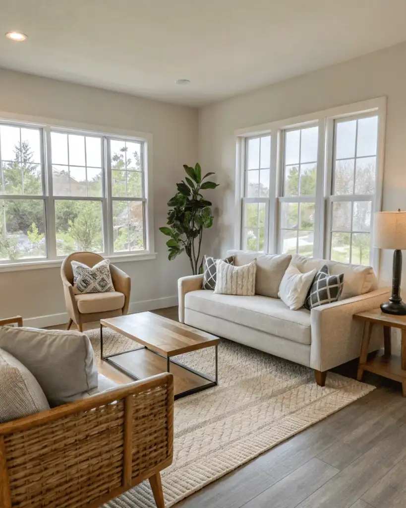 Minimalist styled living room