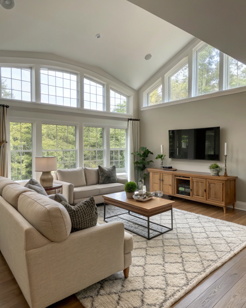 Balanced furniture layout