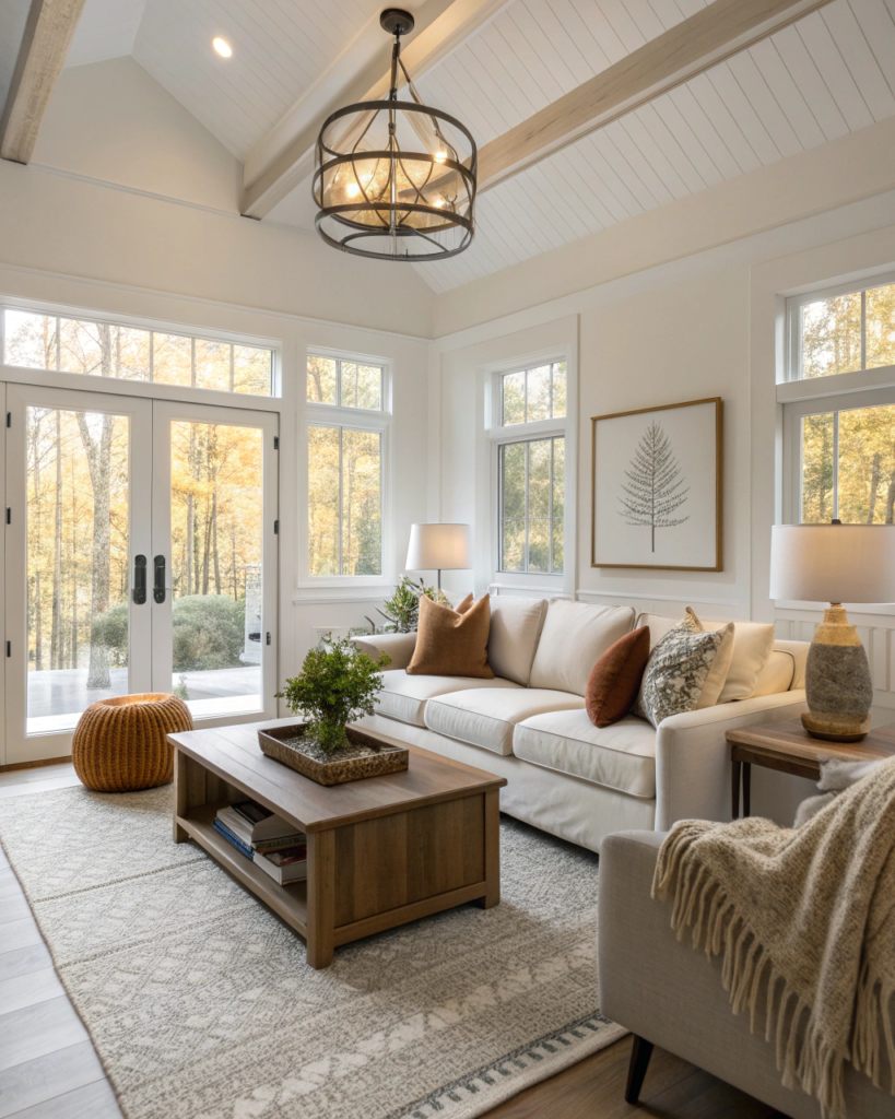 Warm layered lighting