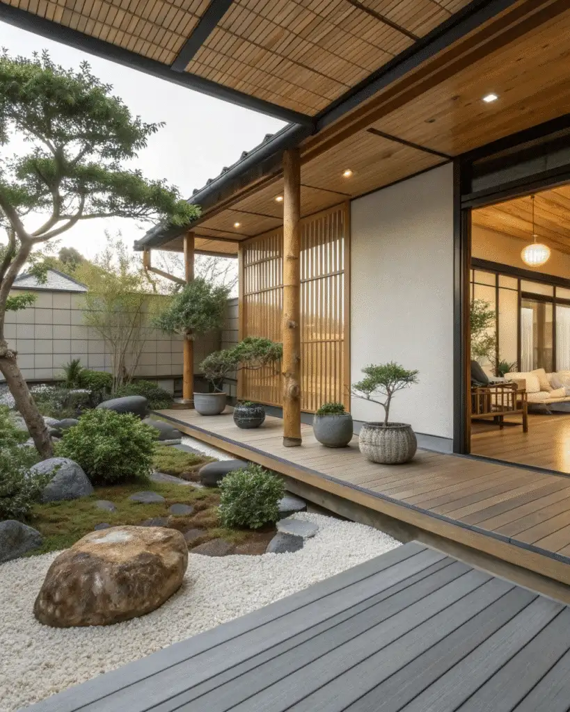 Wood, ceramic, and metal elements