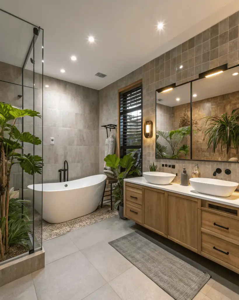 Large Format Tiles in Bathroom