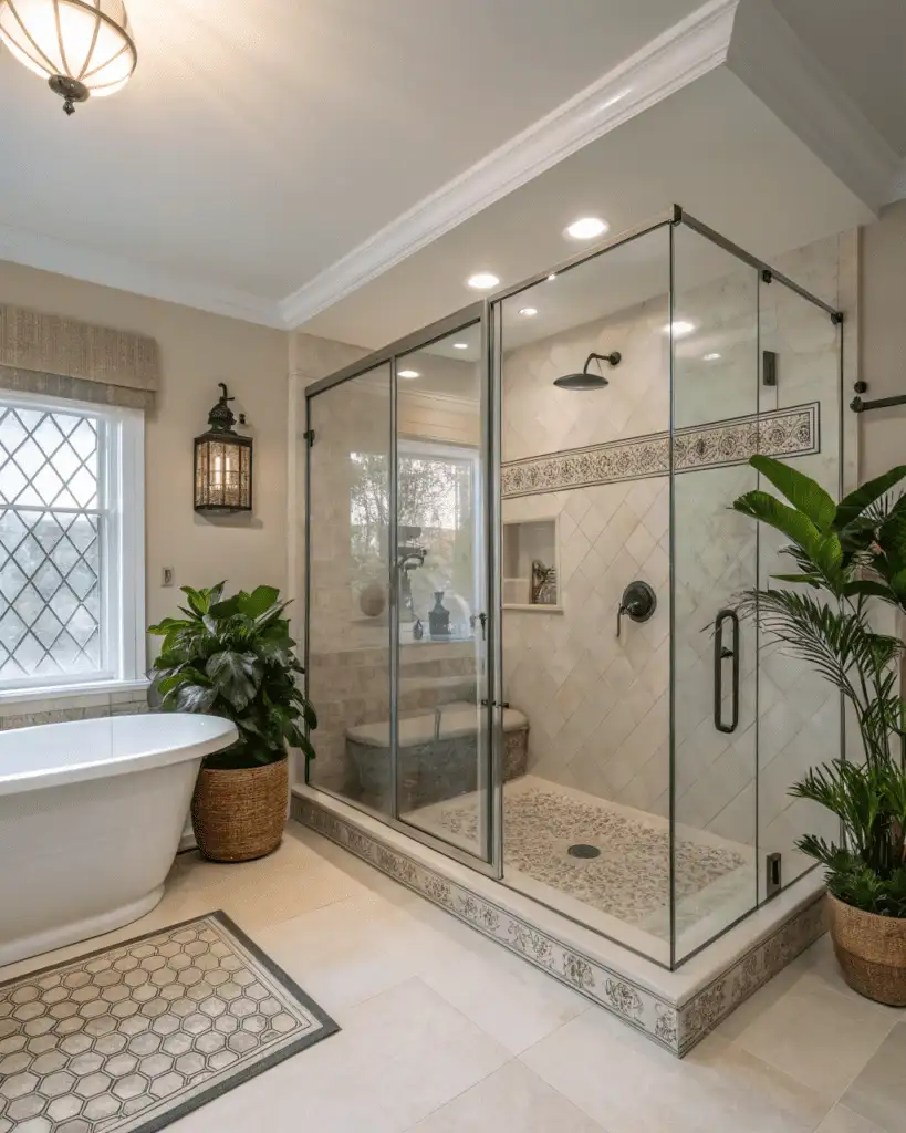 Clear Glass Walk-In Shower