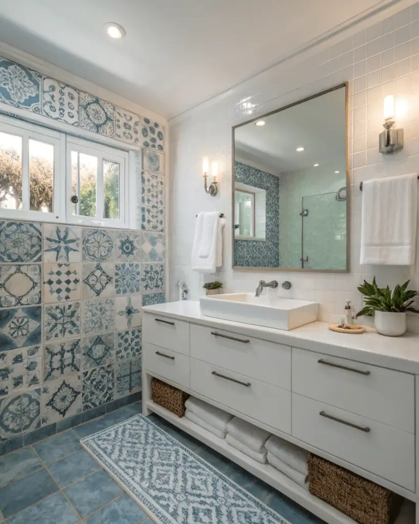 Floating Vanity in Bathroom