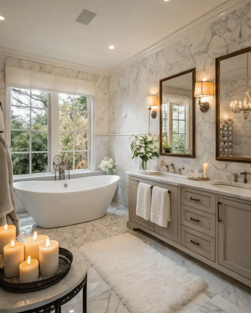 Freestanding Tub in Bathroom