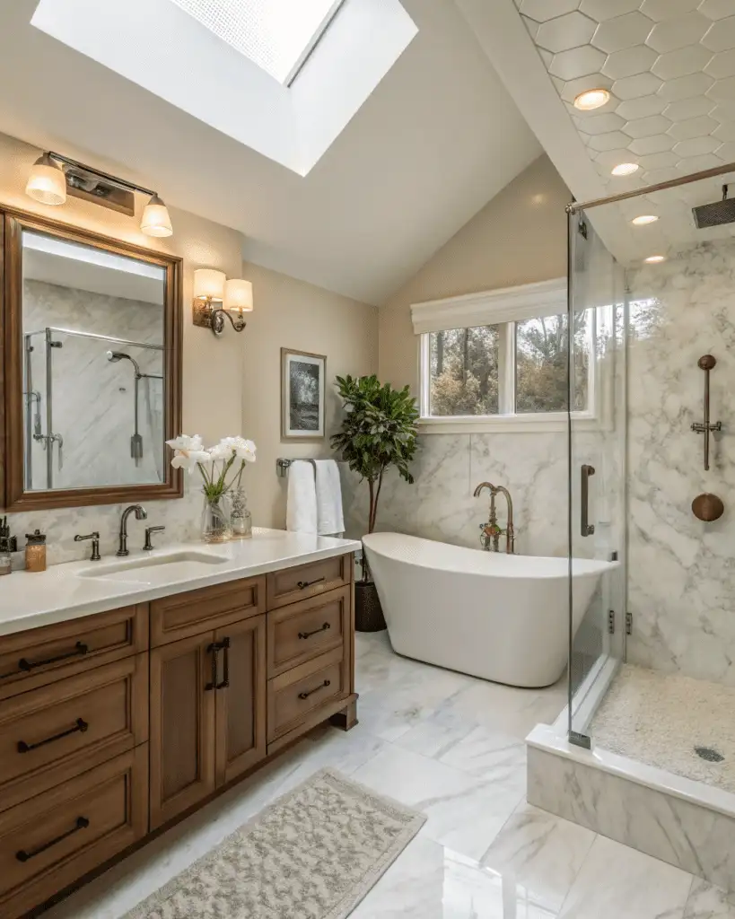 Warm Minimal Bathroom Hardware