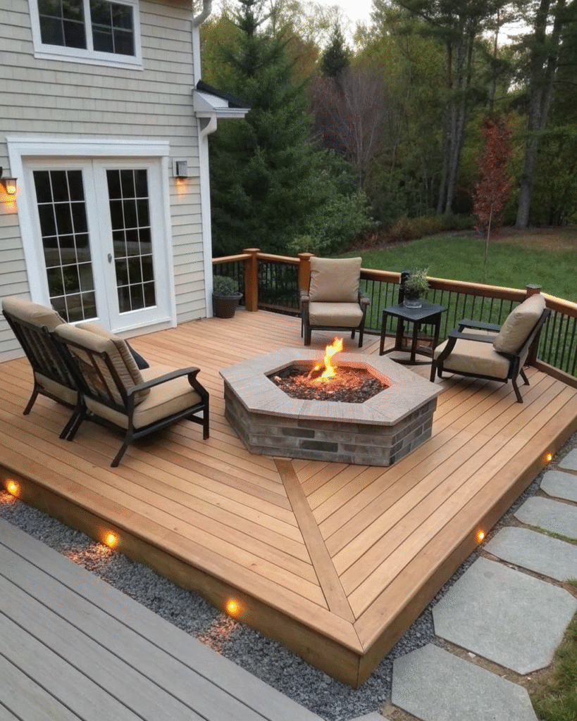 Inviting Fire Pit Zone