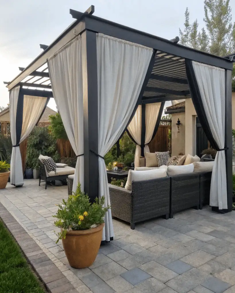 Corner Curtain Setup