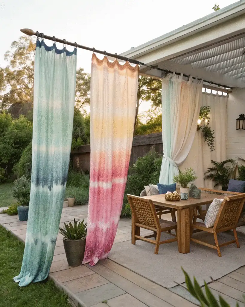 Ombre Tie-Dye Curtains