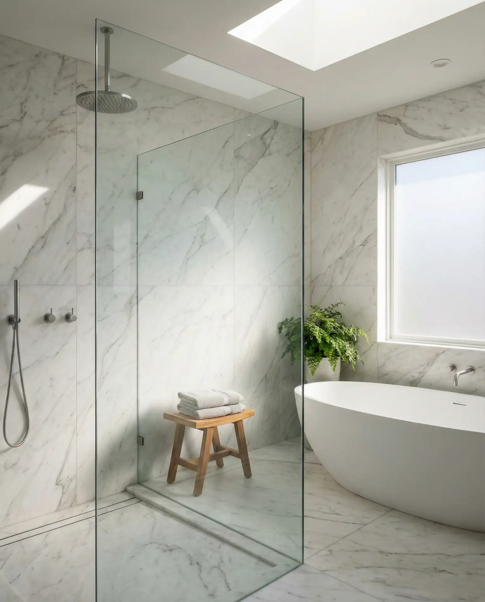 Wet Room Integrated Tub Shower