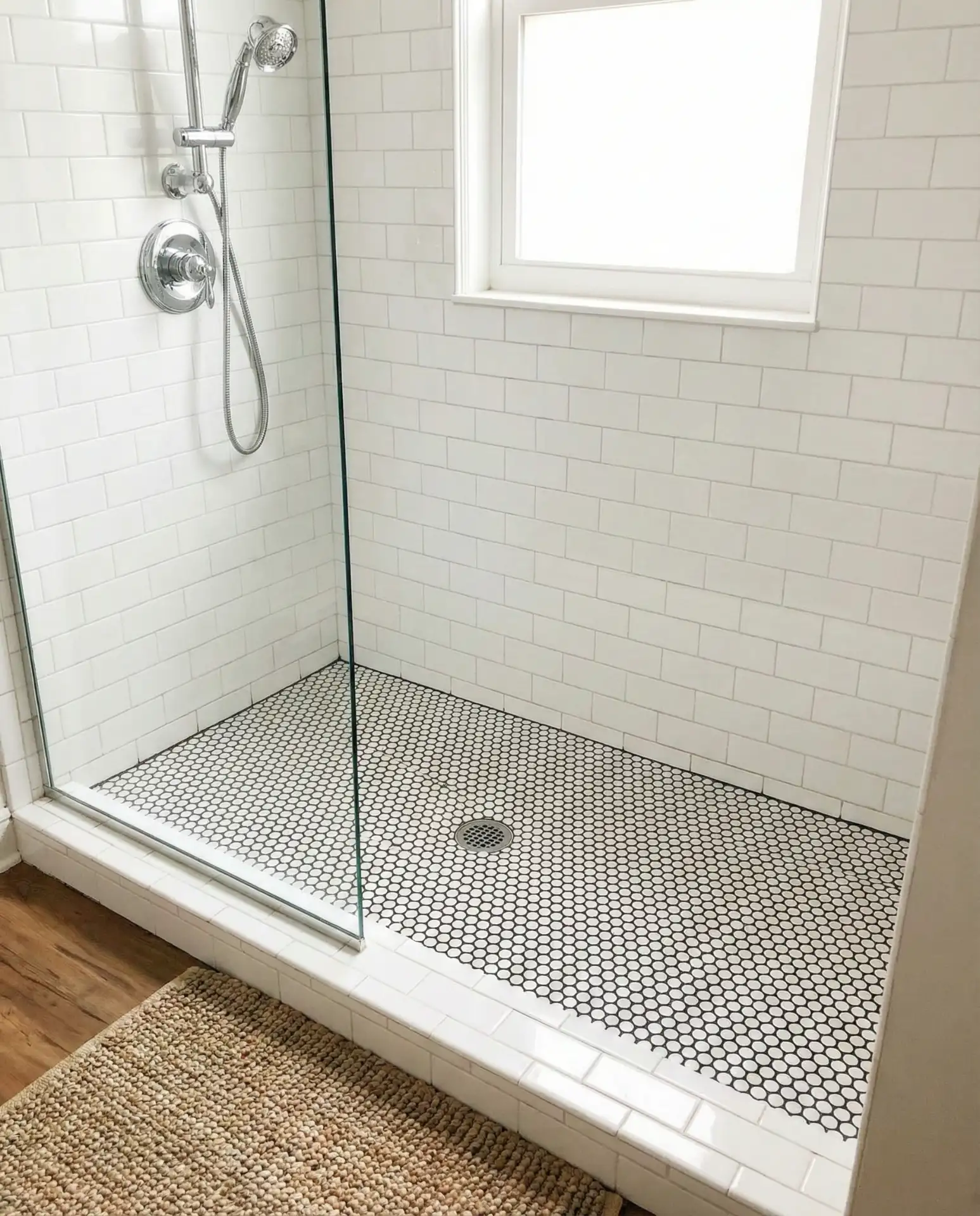 Bold Penny Tile Installation