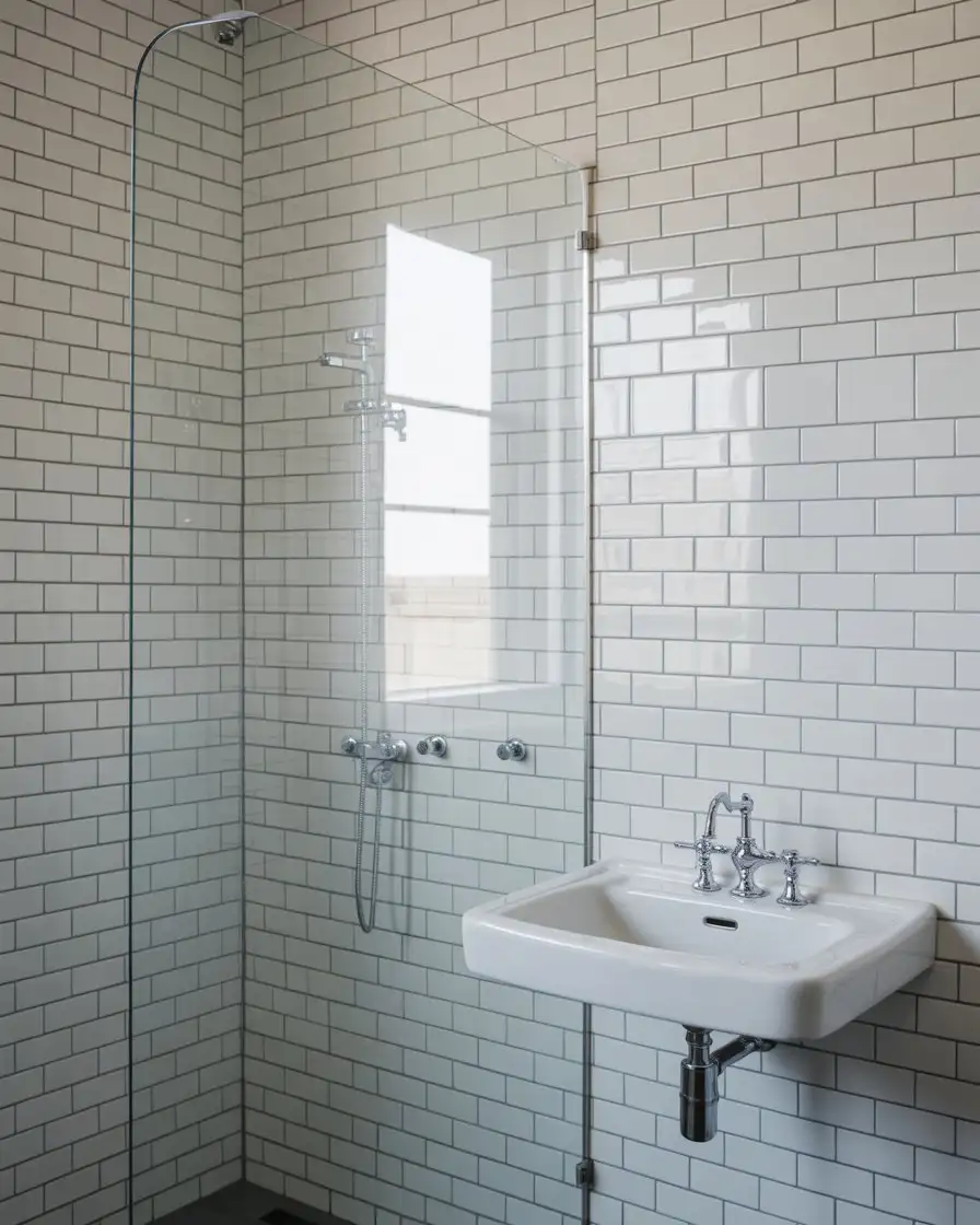 Spaciousness with Frameless Shower Glass