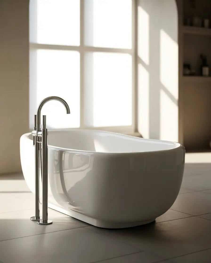Luxurious Freestanding Bathtub Design