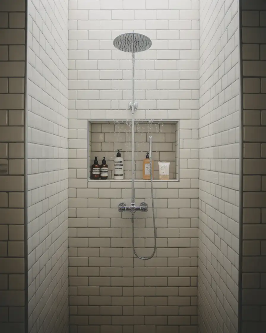 Functional Shower Storage Niche