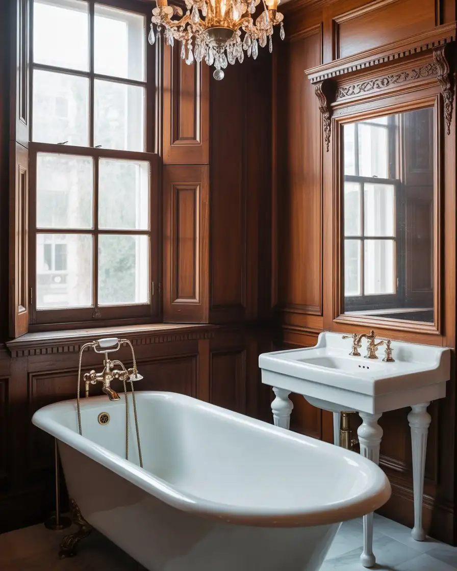 Victorian Bathroom Modern Revamp
