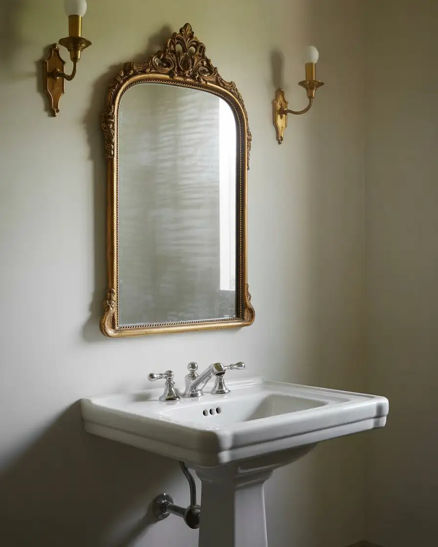 Ornate Vintage Mirror as Statement Piece