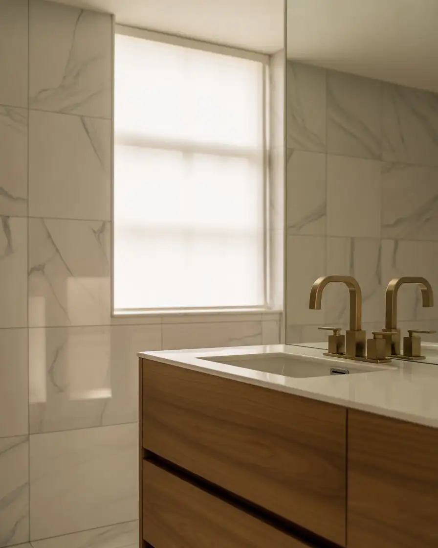 Stylish Affordable Condo Bathroom Refresh