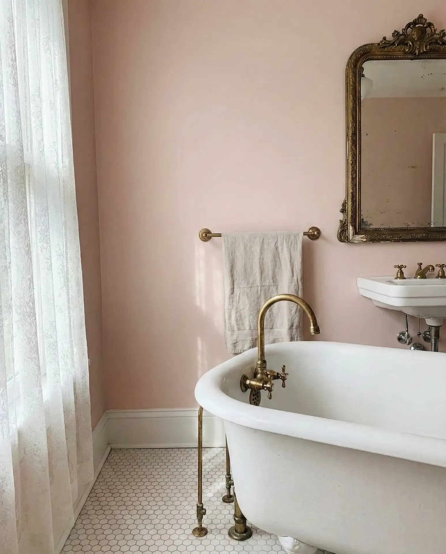 Blush Pink with Brass Fixtures 2