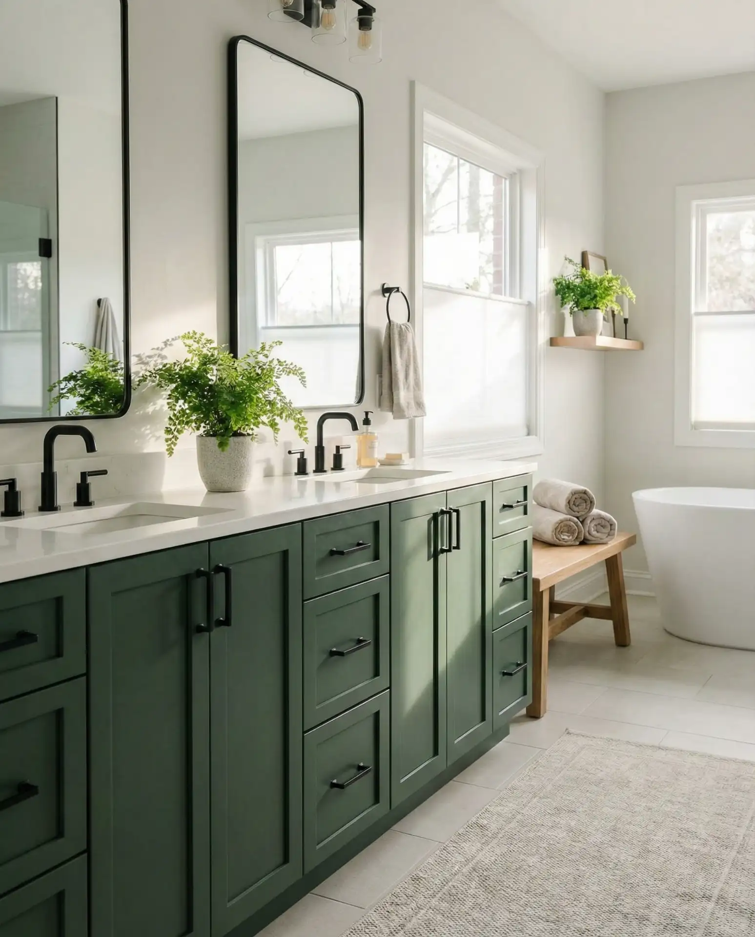 Forest Green Cabinetry 2
