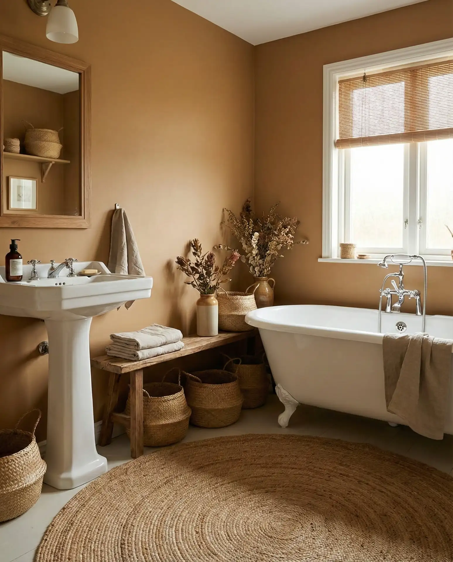 Warm Caramel with White Fixtures 1