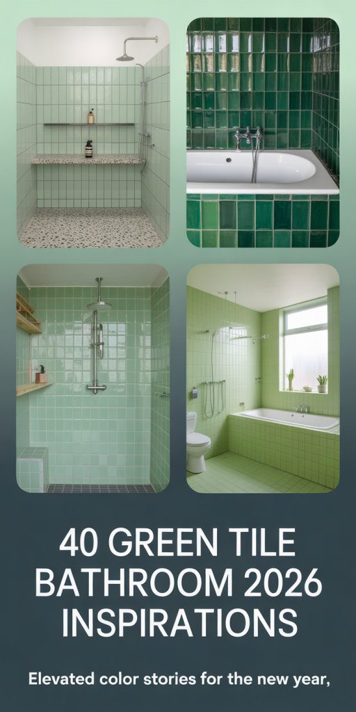 Green Tile Bathroom Ideas