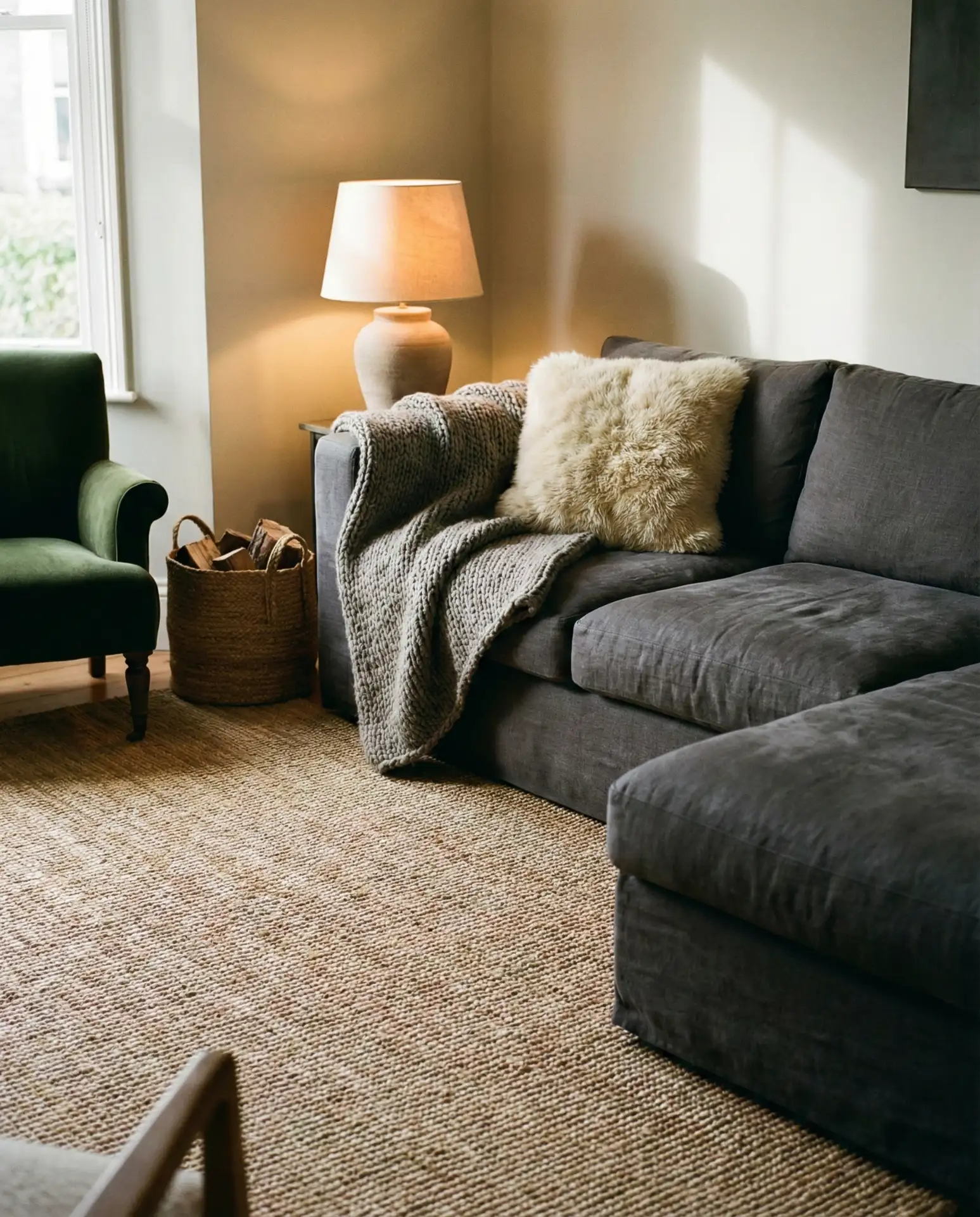 Textural Grey Living Room