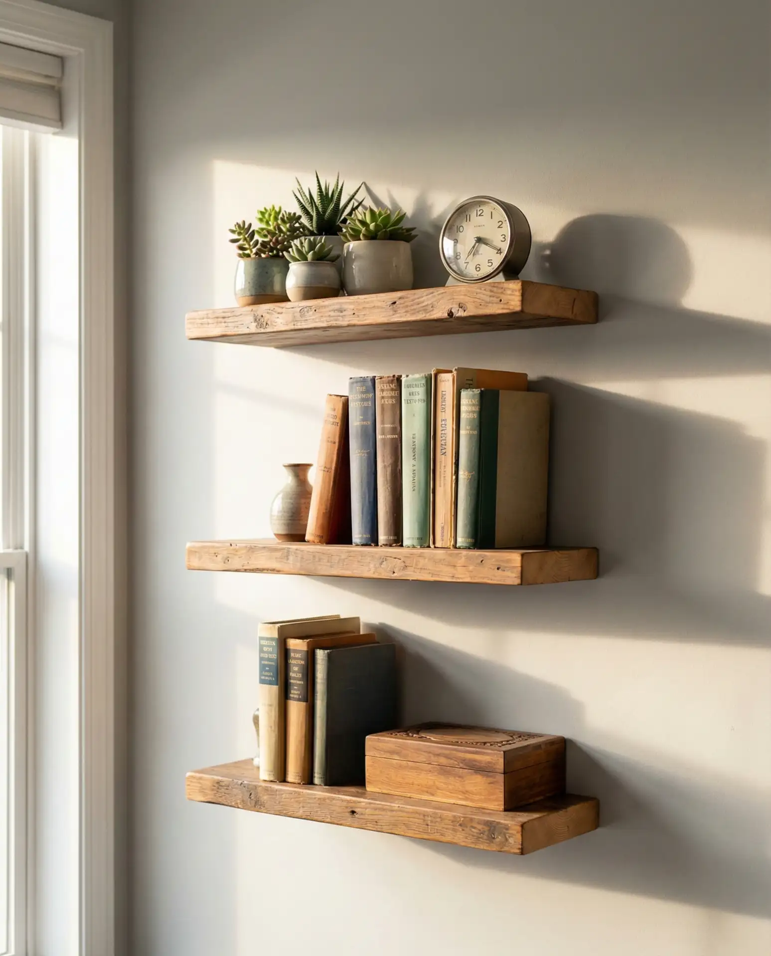 Floating Shelves as Vertical Storage Solutions 2