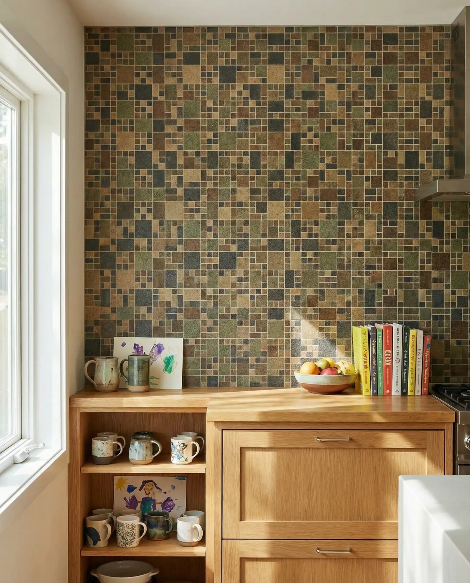 Minecraft-Inspired Pixelated Mosaic 1