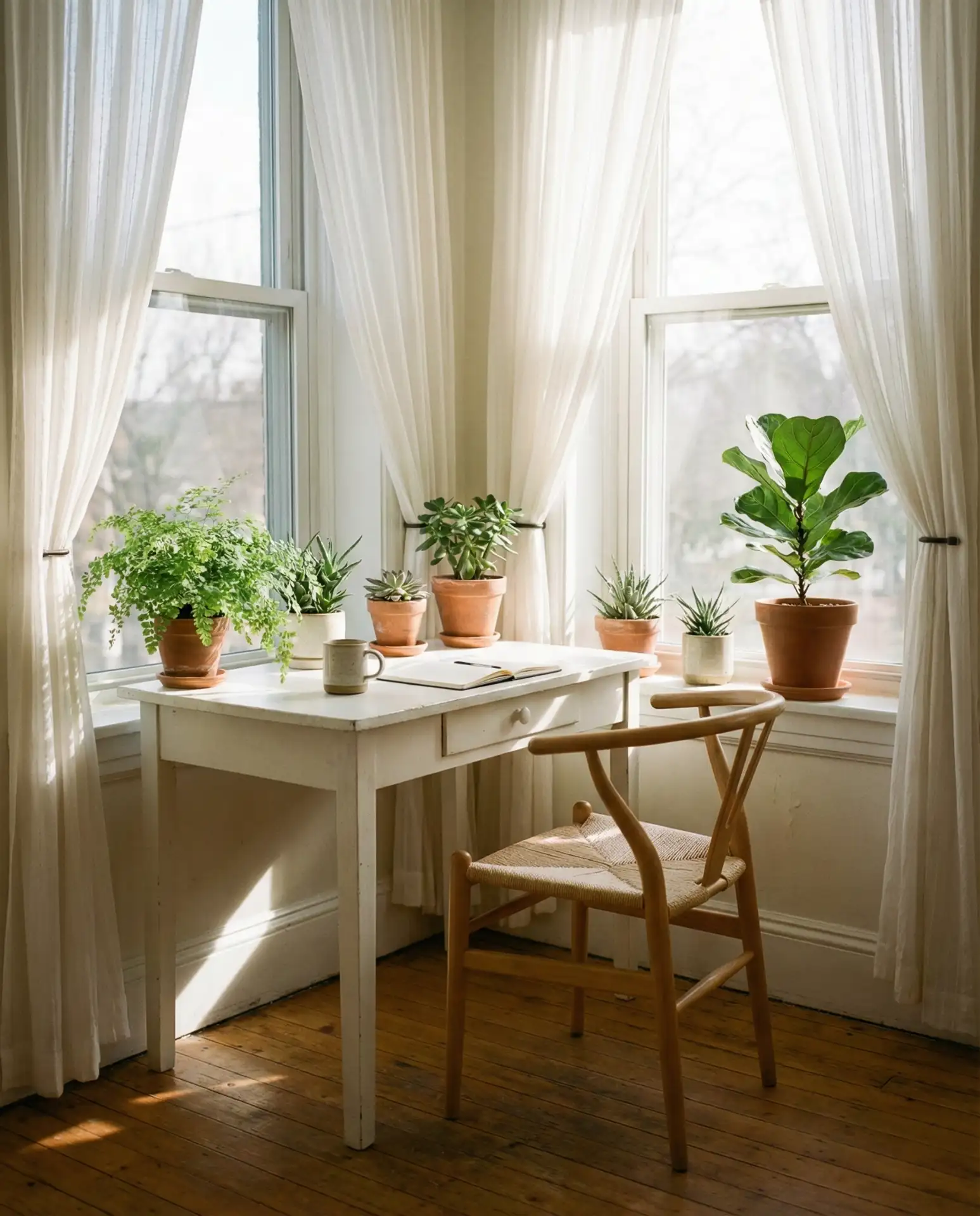 Natural Light Corner Greenhouse Office 1