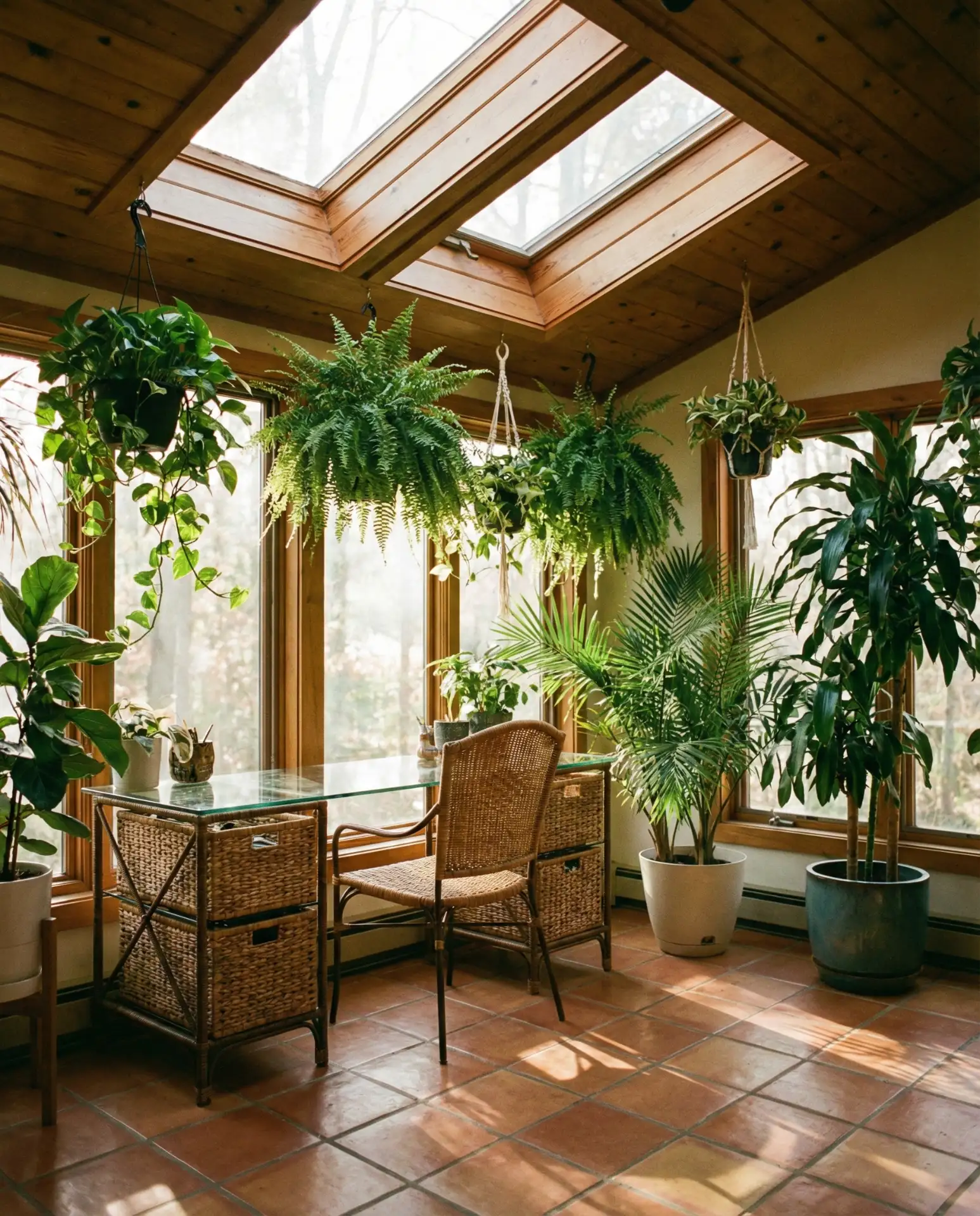 Natural Light Corner Greenhouse Office 2